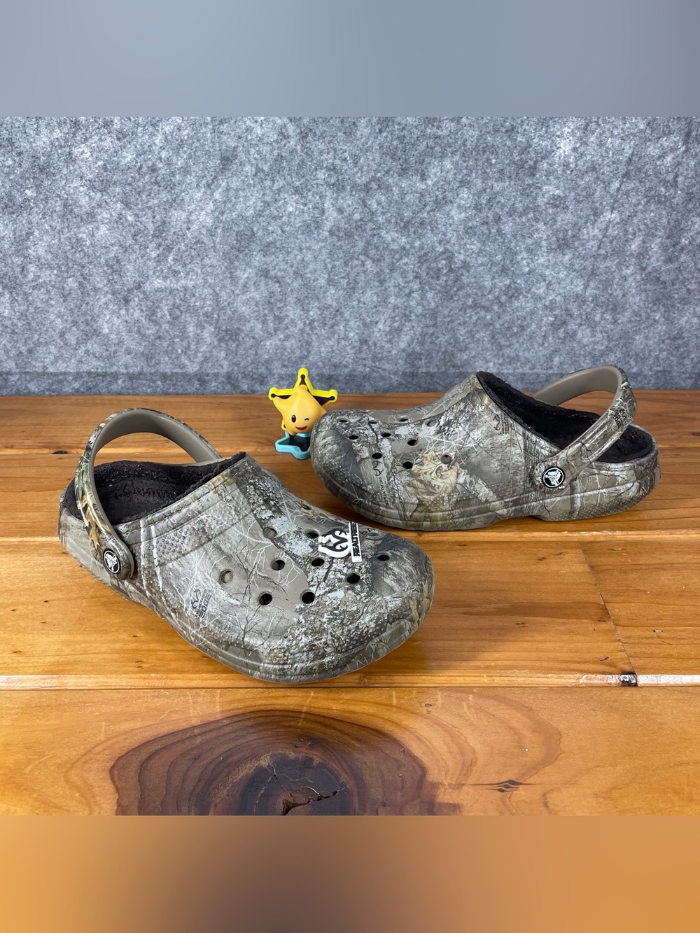 Crocs Classic Lined Realtree Edge Clogs 205377-280 Womens Size 7 Mens Size 5